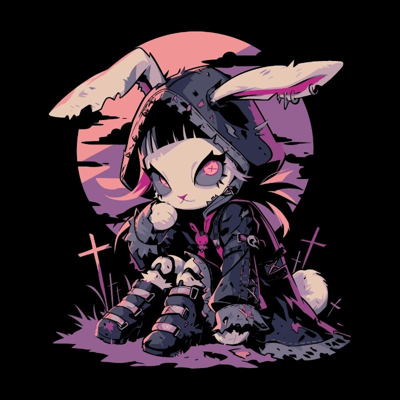 Goth Bunny Witch Gothic Puppe Grunge Geschenk