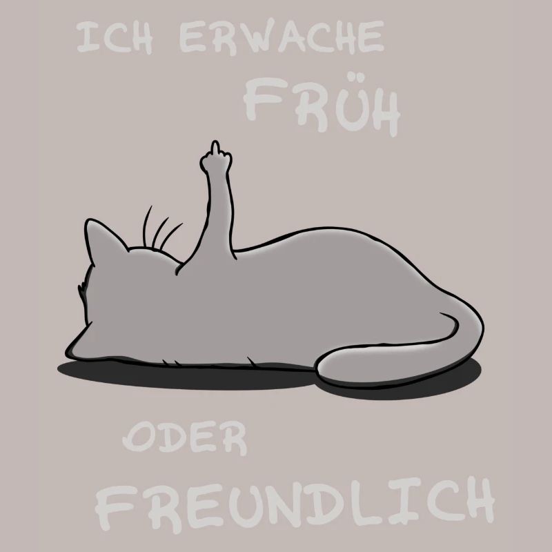 Ich erwache früh oder freundlich