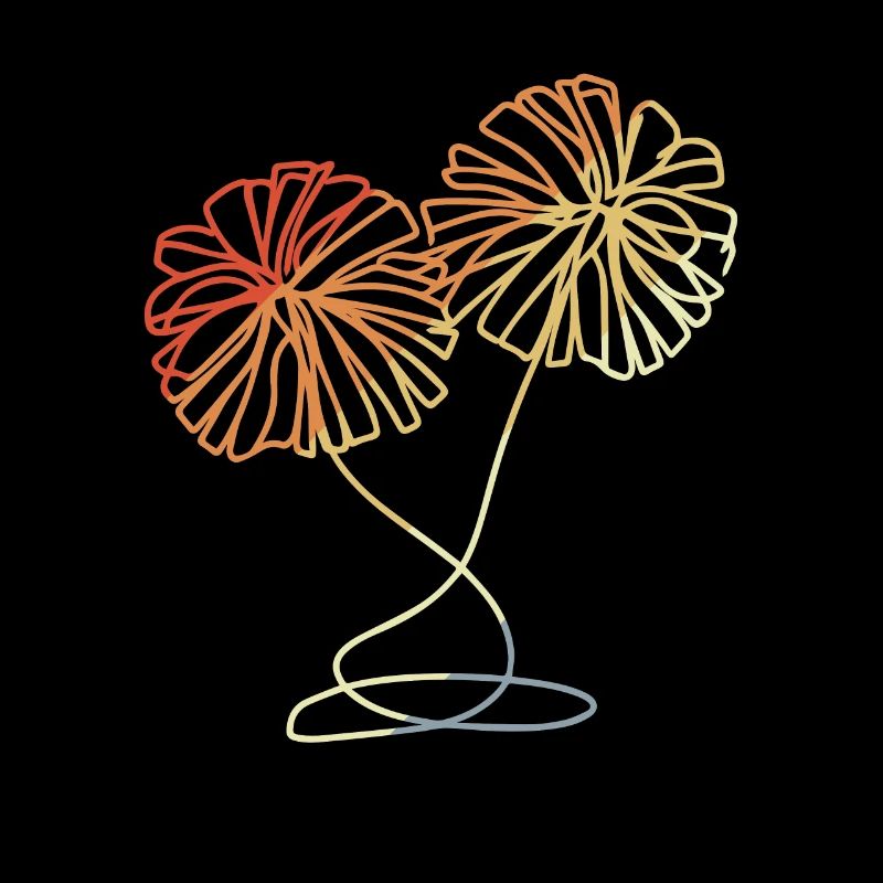 Cheerleader Pompoms Sketch