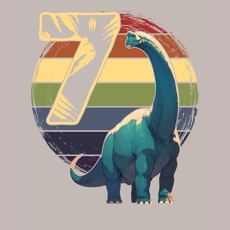 Brachiosaurus 7 ans 7e anniversaire Cadeau