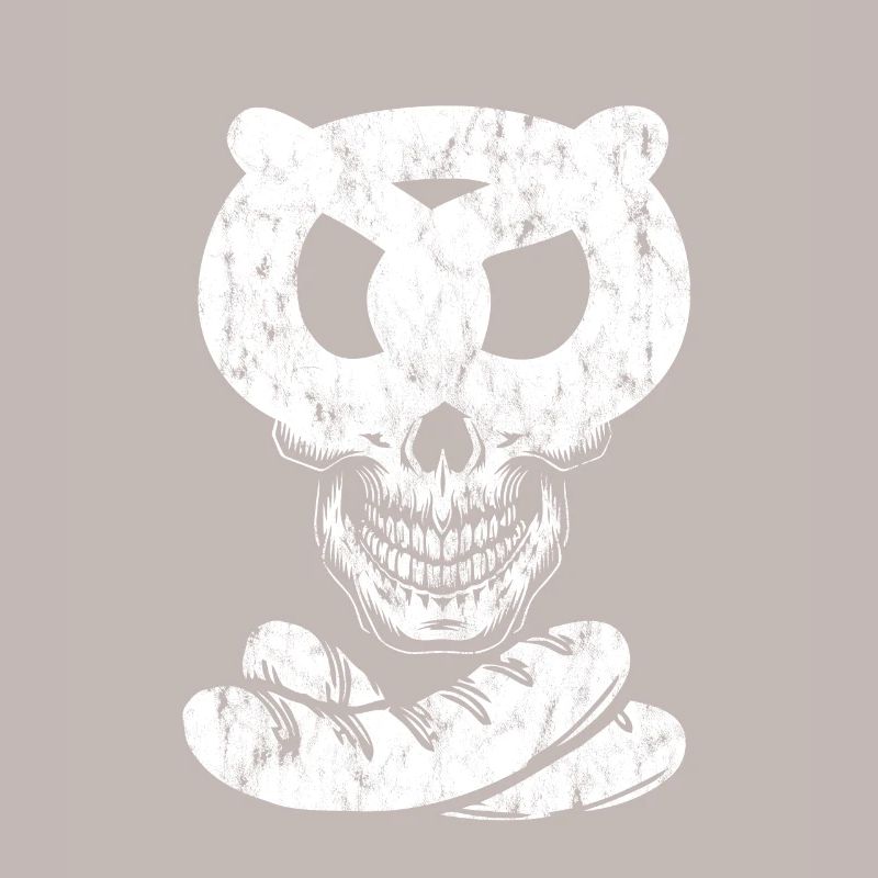 Weisswurst Pretzel Skull