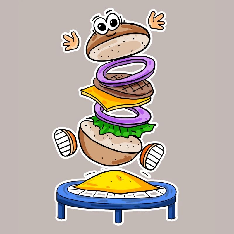 Trampoline Burger Restauration rapide