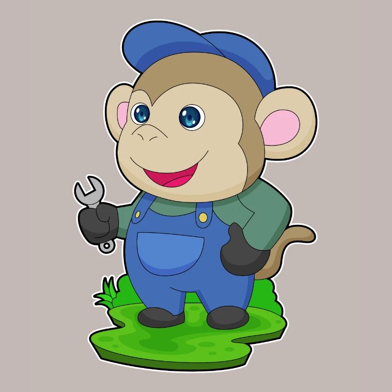 Monkey Mechanic Wrench Workshop
