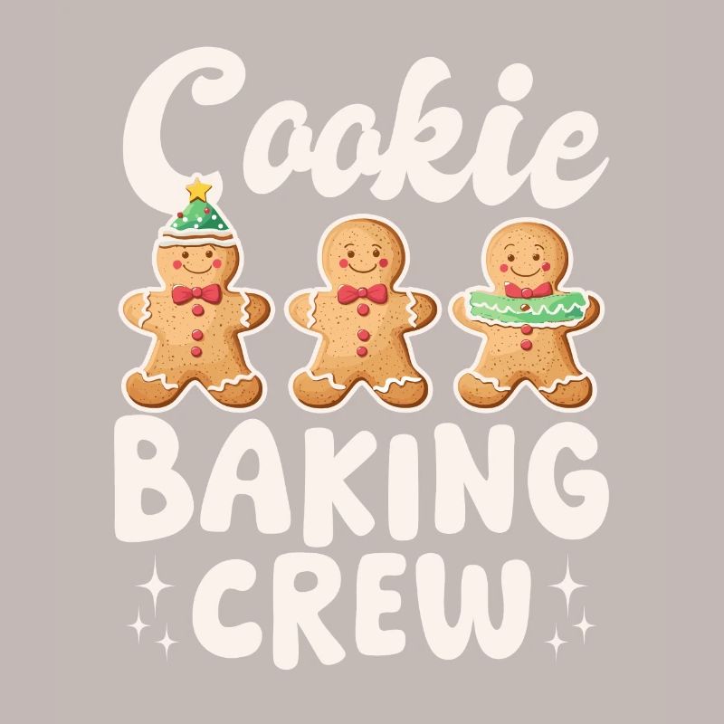 Funny Christmas Gingerbread Cookie Baking Crew