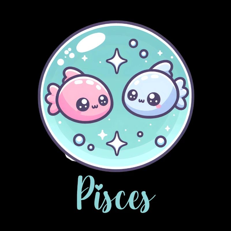 Süße Pisces Sternzeichen Astrologie Geschenk