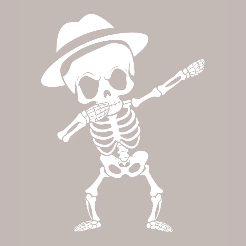 Dabbing Skeleton Funny Halloween Spooky Gift
