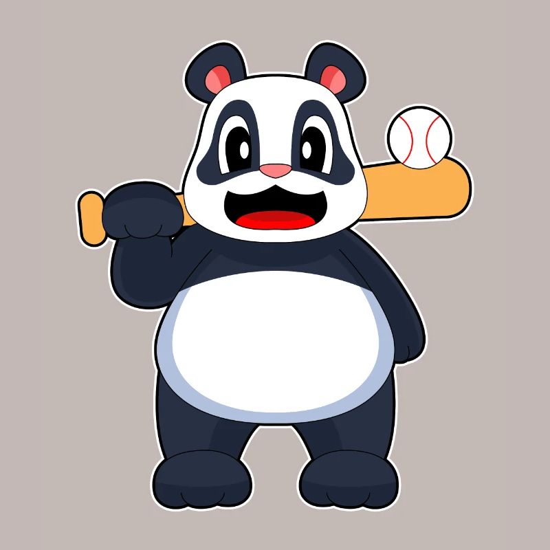 Panda Baseball Batte de baseball
