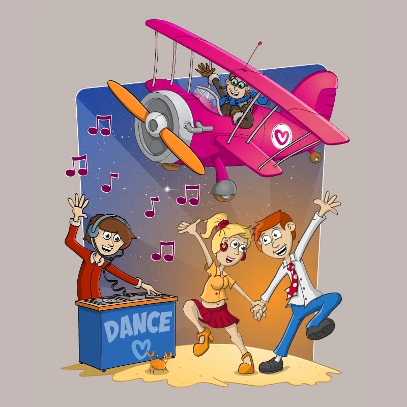 Dance, dance, dance, cheerful image