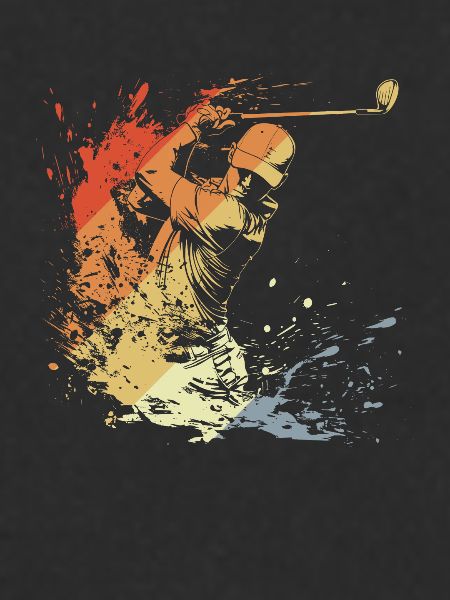 Golfeur Rétro