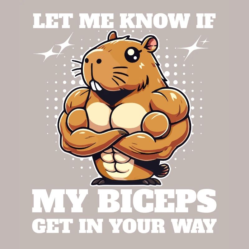 Let me know if my biceps get in the way, capybara