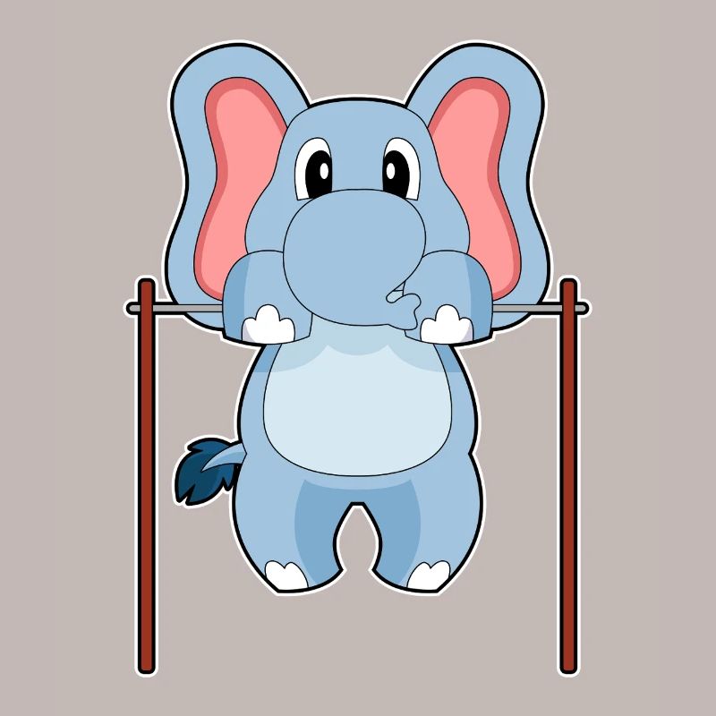 Elephant Bodybuilder Pull-ups Bodybuilding