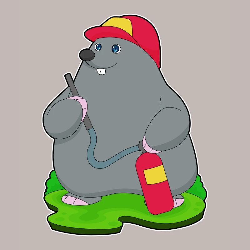 Mole Firefighter Fire Extinguisher