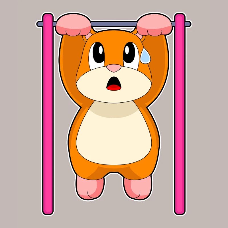 Hamster Bodybuilder Pull-ups Bodybuilding