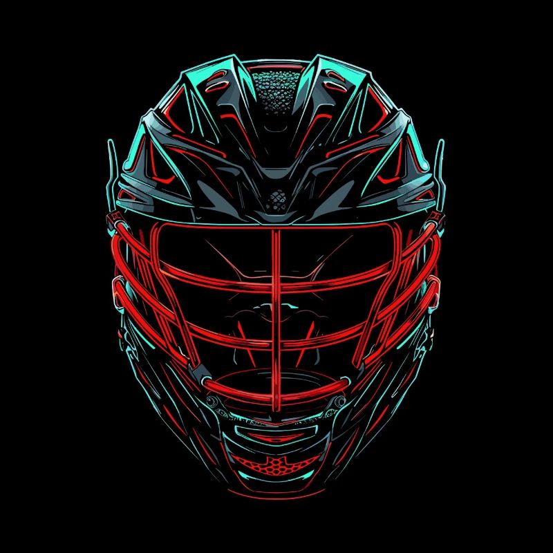 Lacrosse Helmet Retrowave