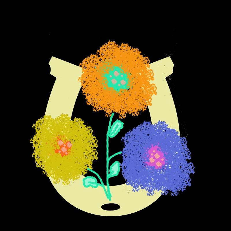 fer à cheval fleurs fleurs anniversaire