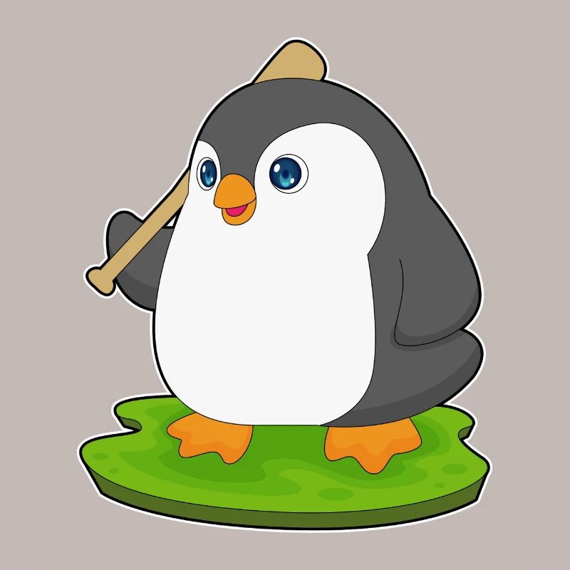 Penguin Baseball Batte de Baseball