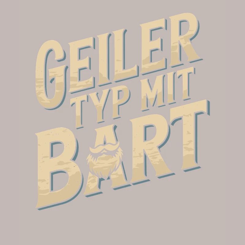 Geiler Typ Mit Bart Bartträger Barbier Vollbart