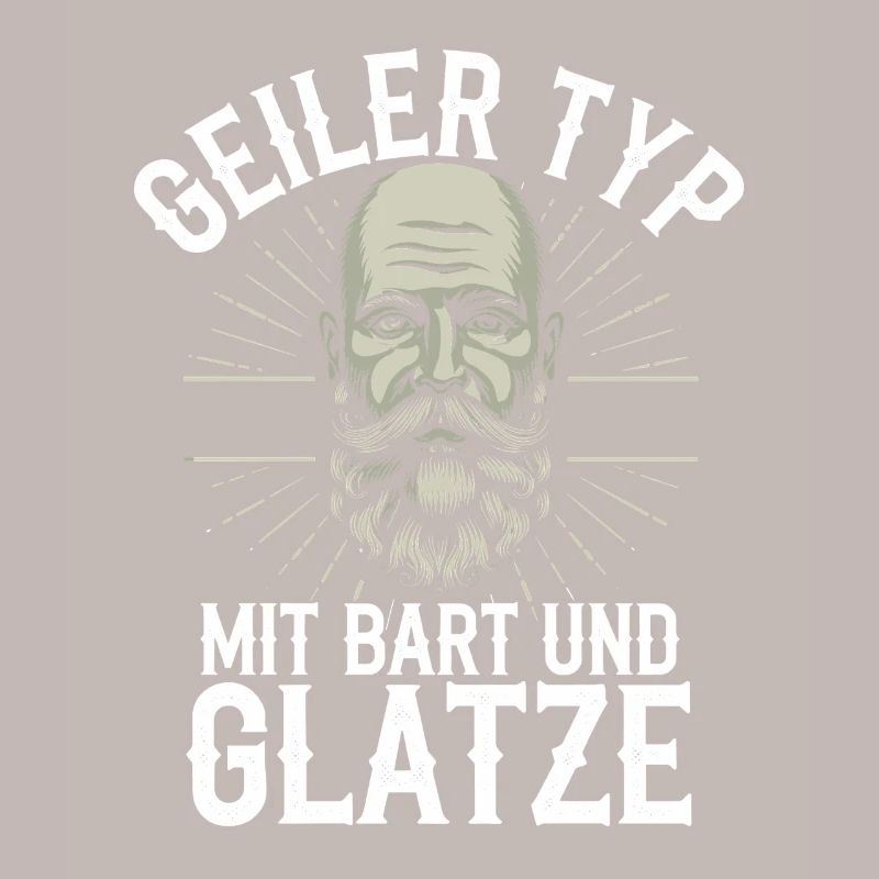 guy with beard & bald head beard wearer