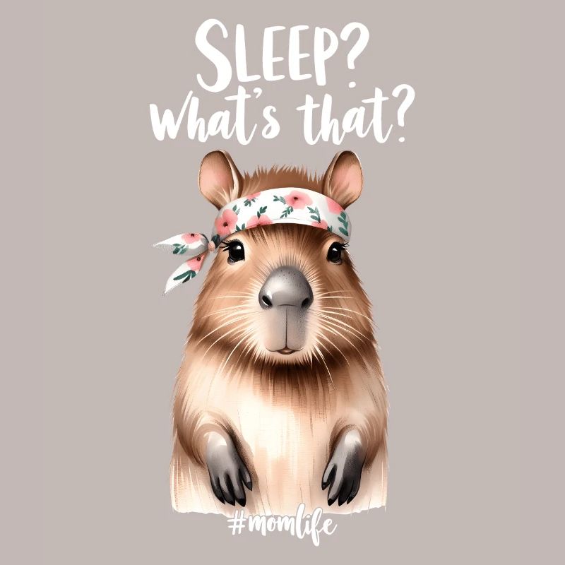 Schlaf? Was Ist Das? Capybara Mutter Mama Geschenk