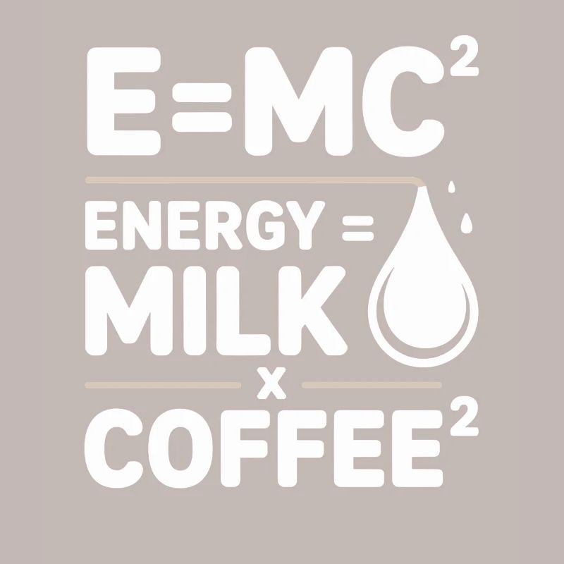 E=MC2 Physics Saying Caffeine Nerd Energy Coffee