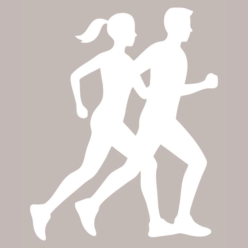 Dynamic Running Silhouette Design