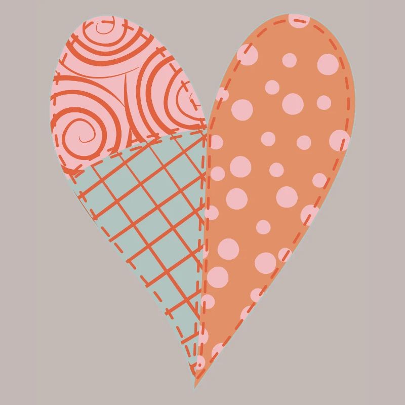 Patchwork Herz Nr. 4