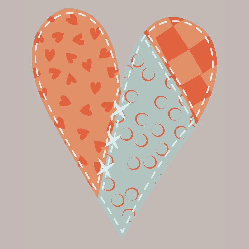 Patchwork Heart No12