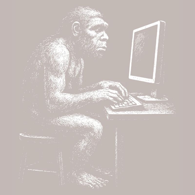 Digital Coder Homo Erectus Geschenk