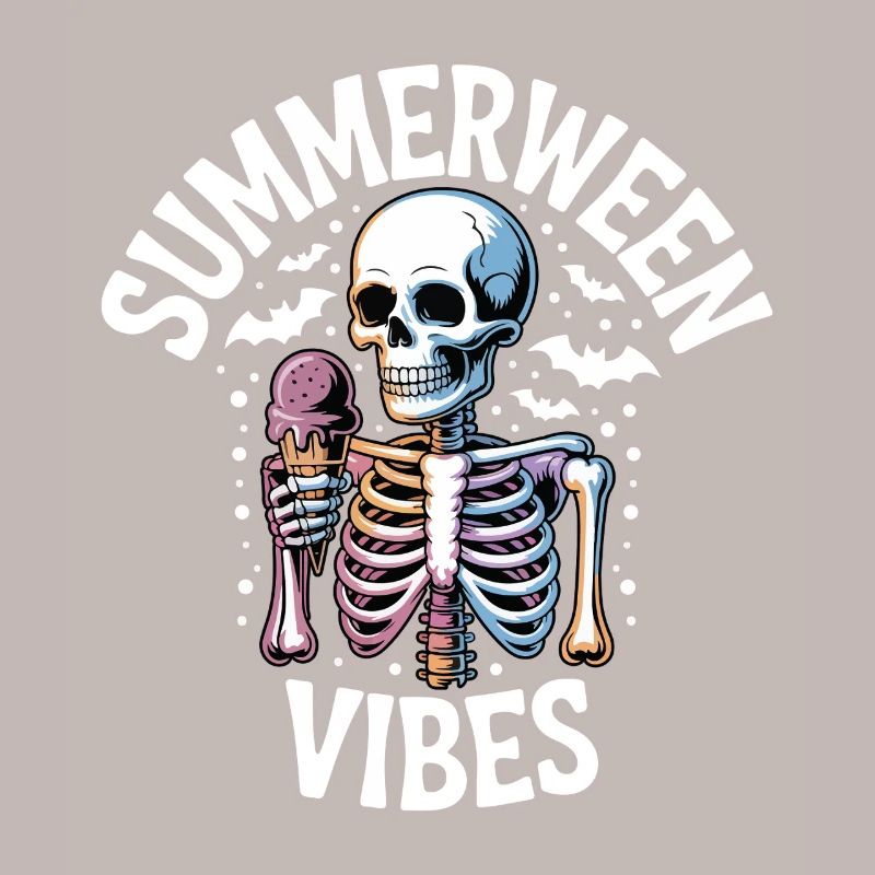 Summerween Skeleton Vibes T-Shirt