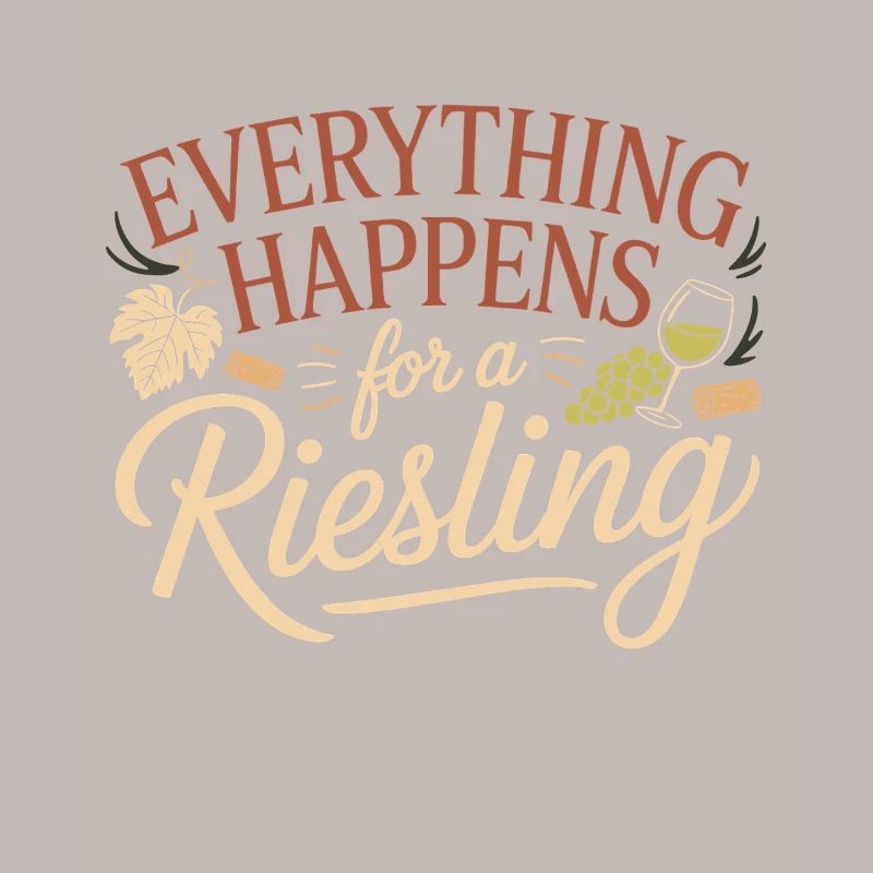 Wein Weintrinker Everything Happens For A Riesling