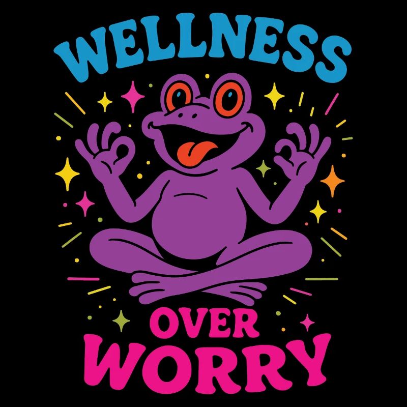 Wellness Over Worry Mindfulness affirmation