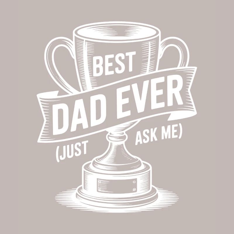 Bester Vater aller Zeiten (Frag mich einfach) mit Trophäe
