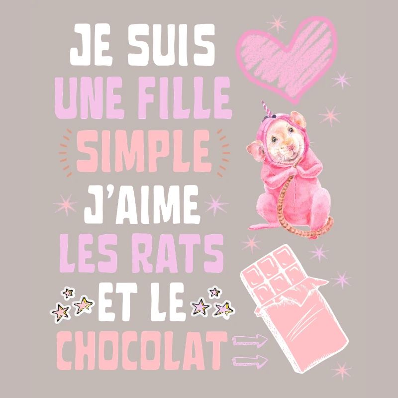 Ich bin ein einfaches Ratten- und Schokoladenmädchen