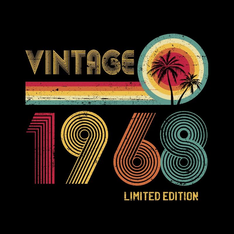 Vintage 70s Inspired Retro Design