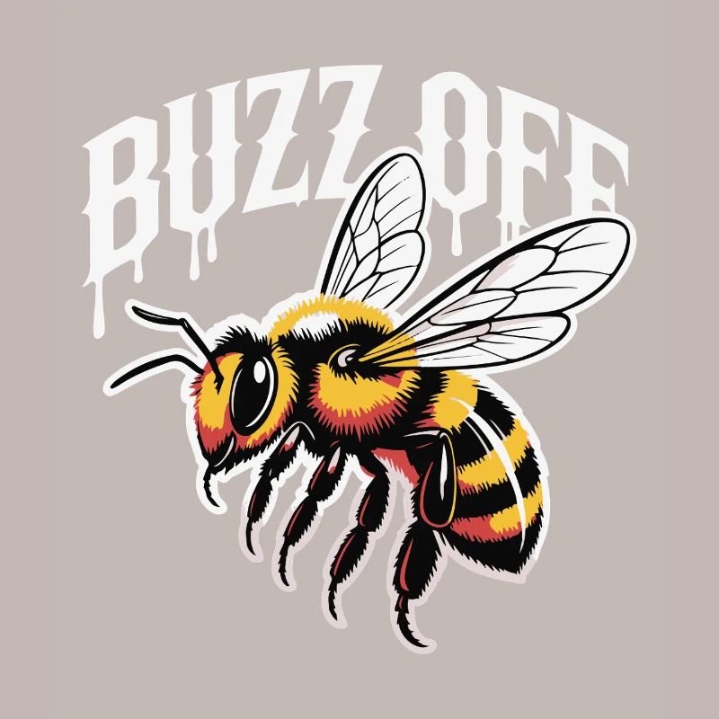 Bee Buzz Off Illustration