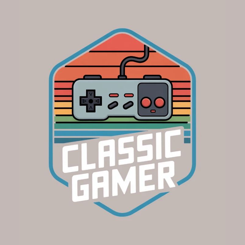 Classic Gamer Retro Controller Nostalgia