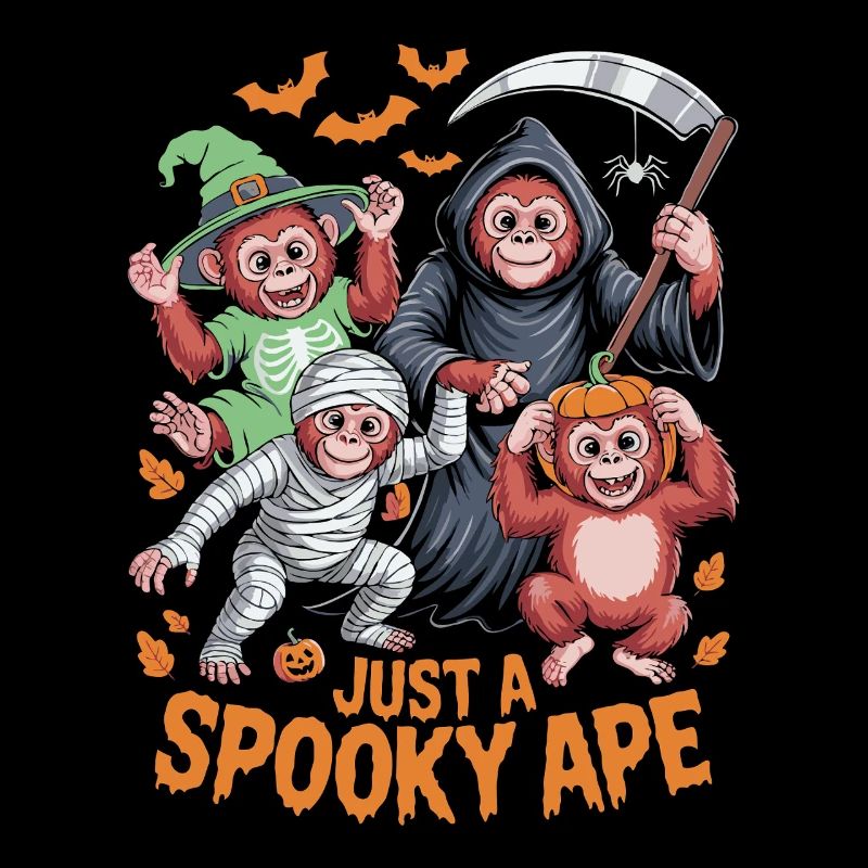 Spectacle de singes hantés pour Halloween