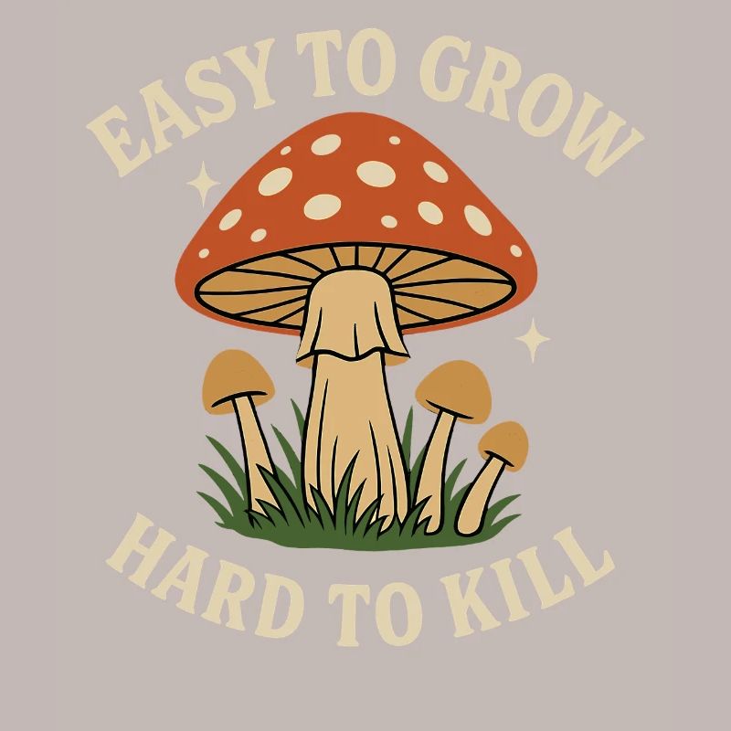 Motif champignon : facile à planter, difficile à tuer