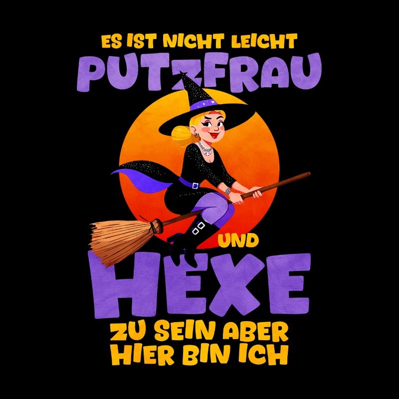 Witch with pun for Halloween cleaner