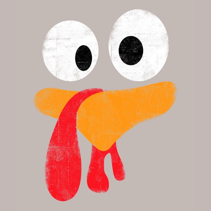 Fête de thanksgiving - Drôle de visage de dinde