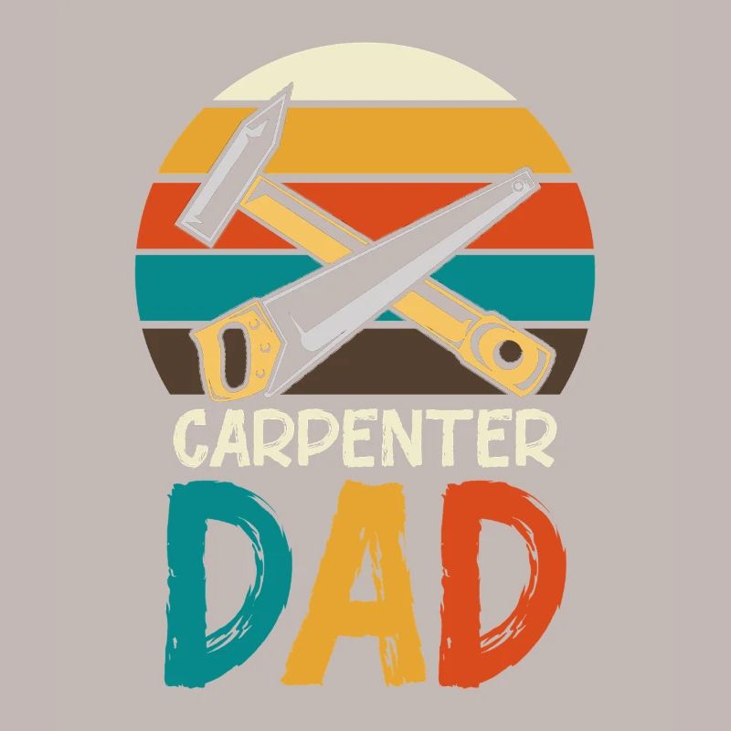 Carpenter Father Retro Tools