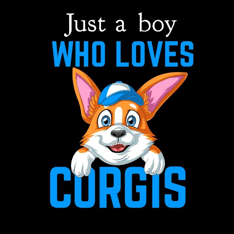 Juste un garçon qui aime le corgi