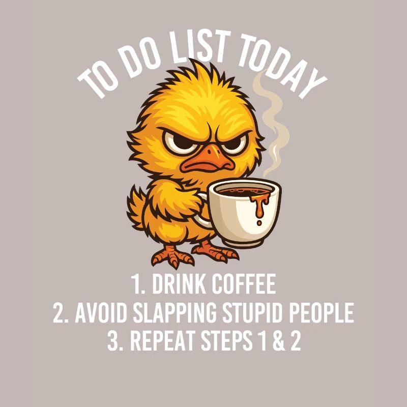 To Do List Today Drink Coffee Avoid People