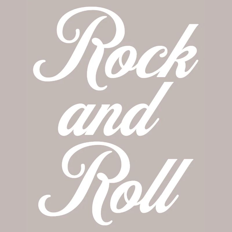 Rock and Roll Script Vintage