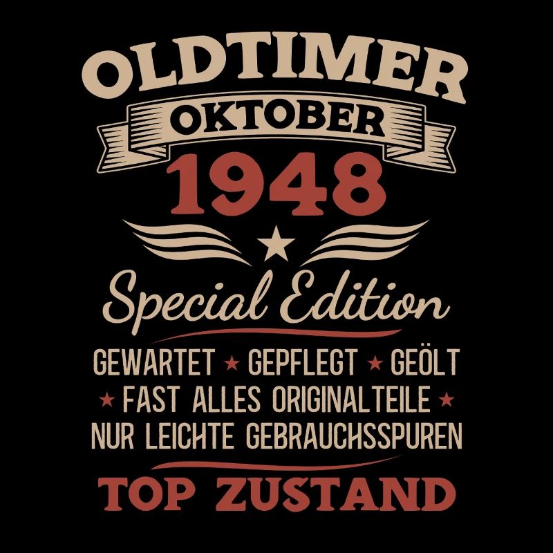 80. Geburtstag Geschenk Oldtimer Oktober 1948