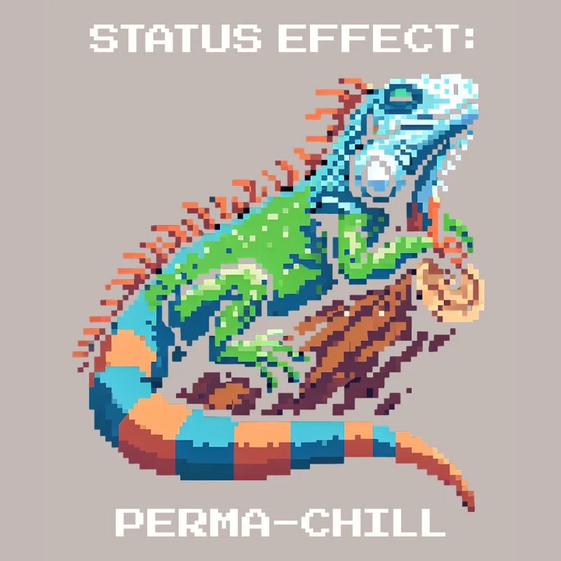 Effet de statut : Frisson continu | Terrarium d’iguane
