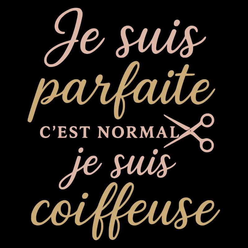 Ich bin perfekt, stolzer Friseur