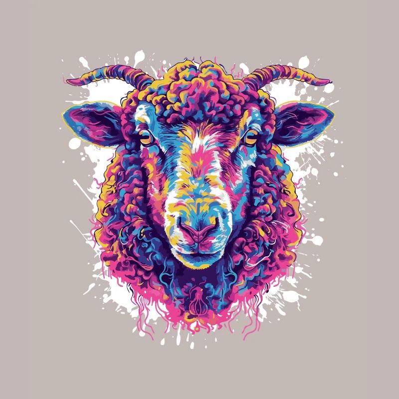Colorful Shepherd Head Pop Art