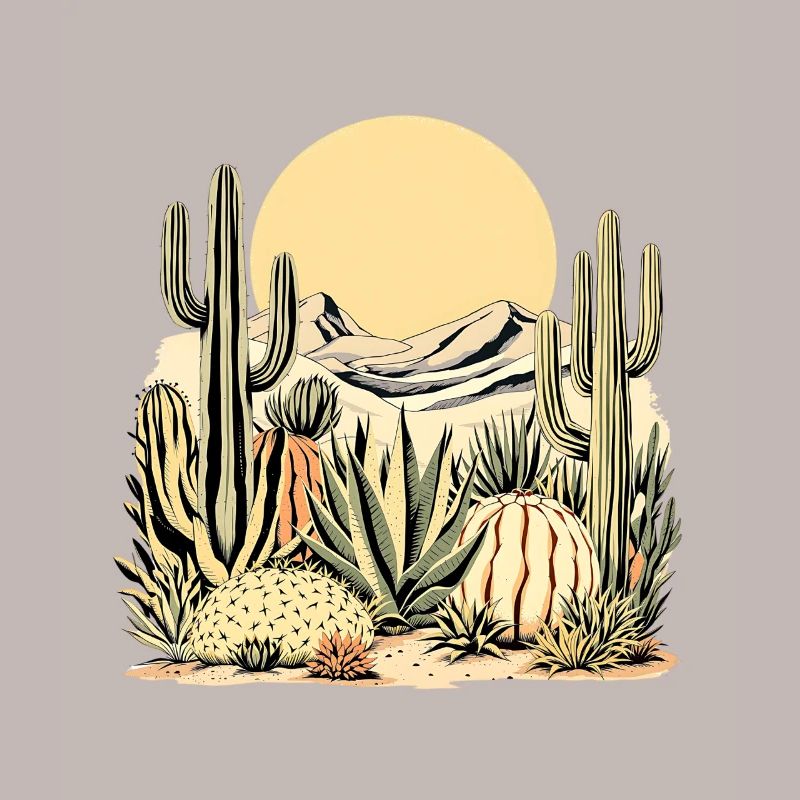 Boho Nature Cacti