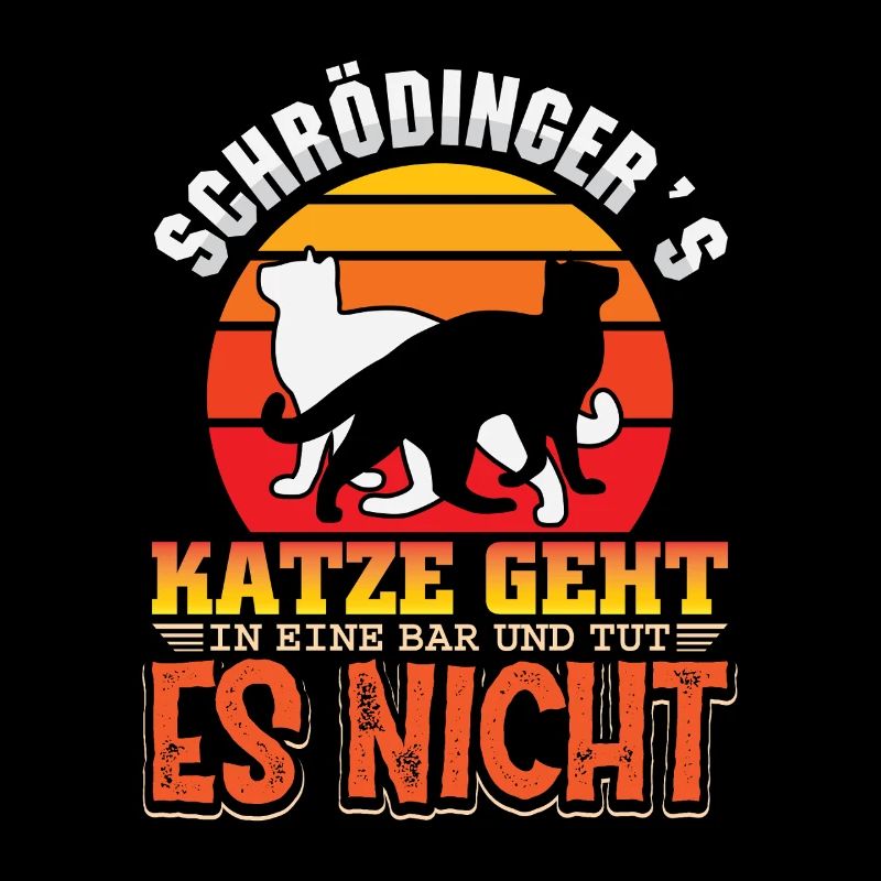 Le chat de Schrödinger Nerd Geek Physicien Science